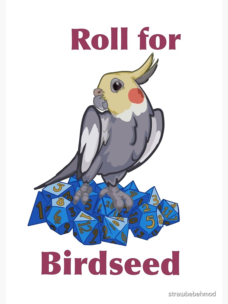 "Table top bird" Poster for Sale by strawbebehmod Redbubble