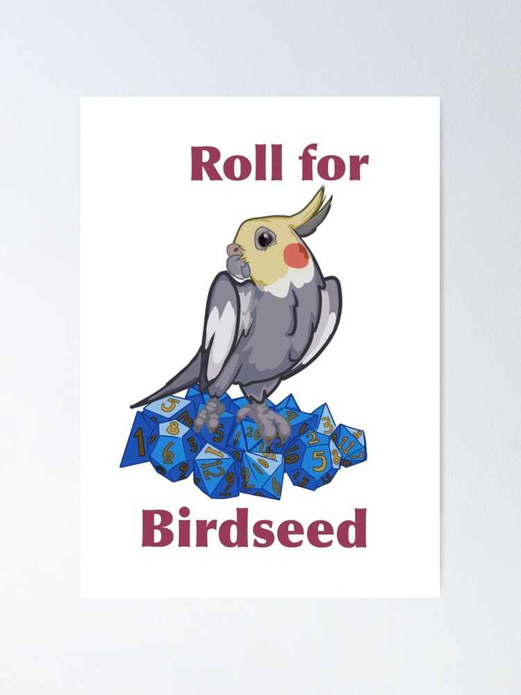 "Table top bird" Poster for Sale by strawbebehmod Redbubble