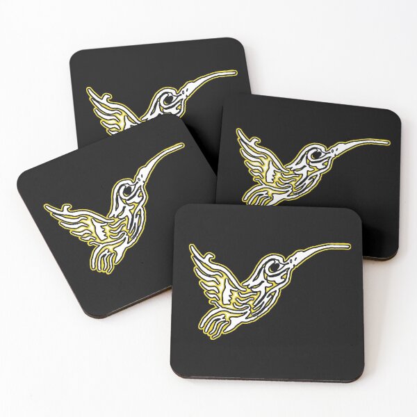 Item preview, White Tribal Skull Hummingbird designed and sold by NubesDesignCH.