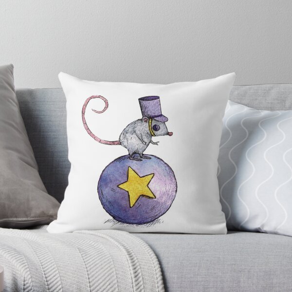 Twitchy Witchy Girl Throw Pillow