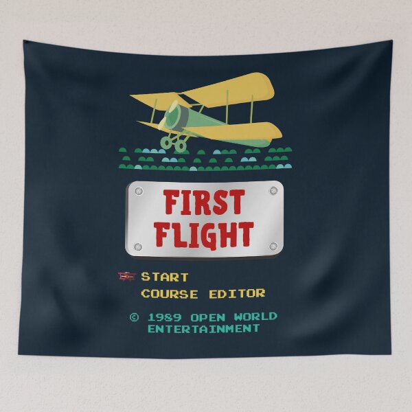 Item preview, First Flight Classic Video Game Title Screen designed and sold by Legit Hooligan.