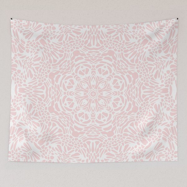 Item preview, Blush Pink and White Mandala designed and sold by Kelly Dietrich Mandala & Fractal Art.