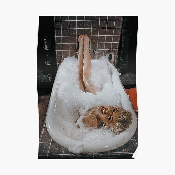 Marilyn Monroe dans la baignoire Poster