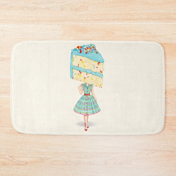 Item preview, Cake Head Pin-Up : Birthday Funfetti designed and sold by Kelly  Gilleran.