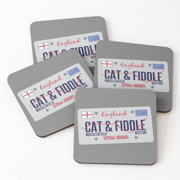 Item preview, Cat & Fiddle (A537) Licence Plate Sticker & T-Shirt designed and sold by OuterShellUK.