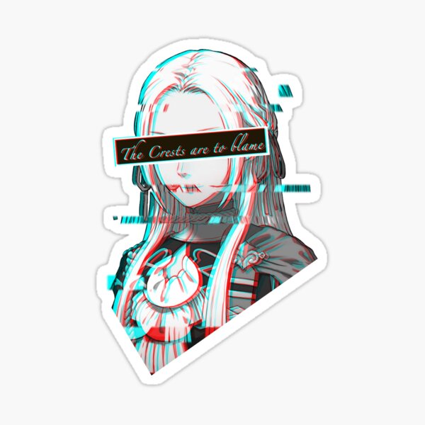 Edelgard Glitch - Fire Emblem Three Houses Sticker