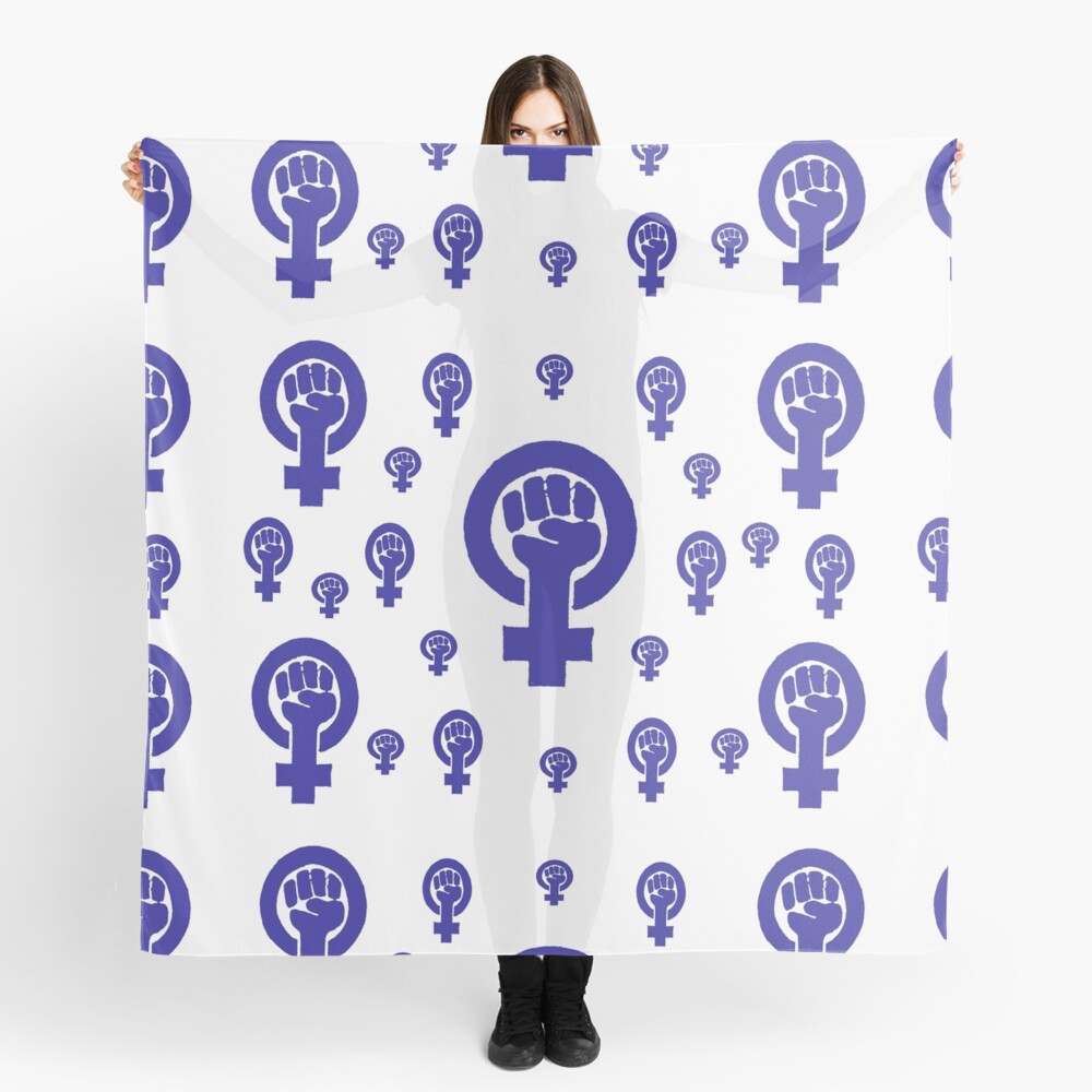 Feminism - Blue Scarf