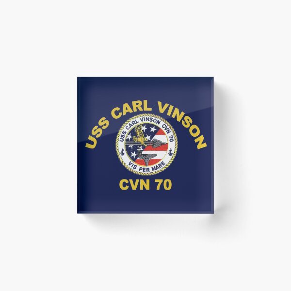 Item preview, USS Carl Vinson (CVN-70) Crest for Dark Colors designed and sold by Nikki SpaceStuffPlus.
