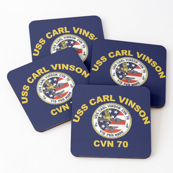 Item preview, USS Carl Vinson (CVN-70) Crest for Dark Colors designed and sold by Nikki SpaceStuffPlus.