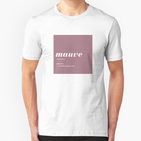 Mauve of a pale purple color Slim Fit T-Shirt