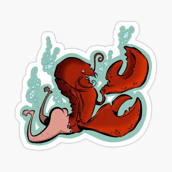 Fish-Nets (Reverse Mermaid) Pink Version Sticker for Sale by  VaguelyOriginal