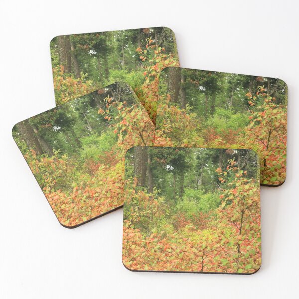 Item preview, In the forest,, Montana, Flathead County, Autumn Colors, yellow leaves, red leaves, brown leaves,  designed and sold by LCAppling.