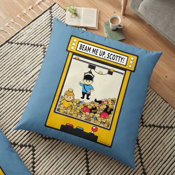Beam me up, Scotty Floor Pillow