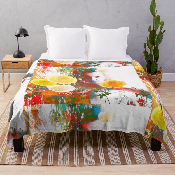 Item preview, Yellow & Abstract & Roses designed and sold by silviasunflower.
