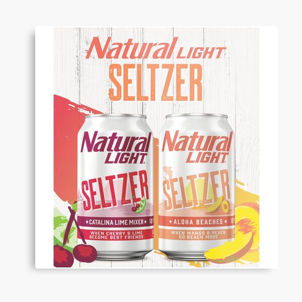 Natural Light Seltzer Metal Print