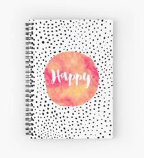Happy Spiral Notebook