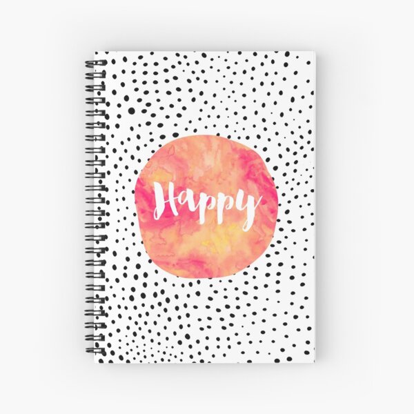 Happy Spiral Notebook