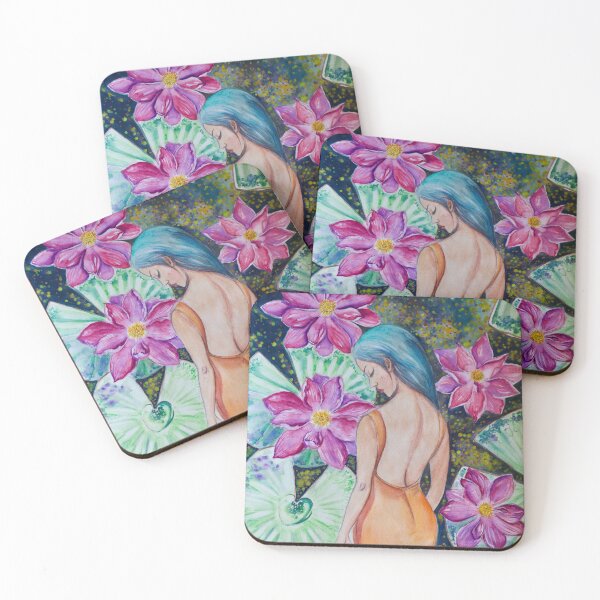 Item preview, Sleeping in the Lily Pond (watercolor) designed and sold by sillysallymoon.