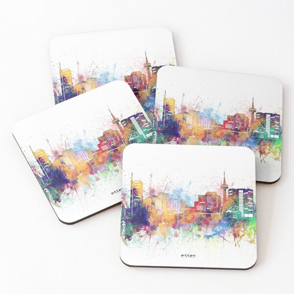 Item preview, essen skyline designed and sold by BekimART.