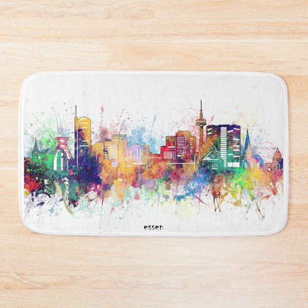Item preview, essen skyline designed and sold by BekimART.