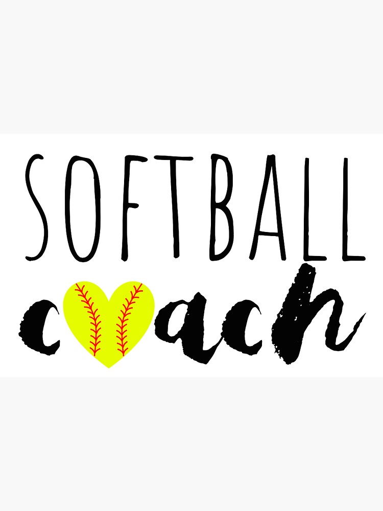 "Softball coach" Sticker by bbanks1373 Redbubble