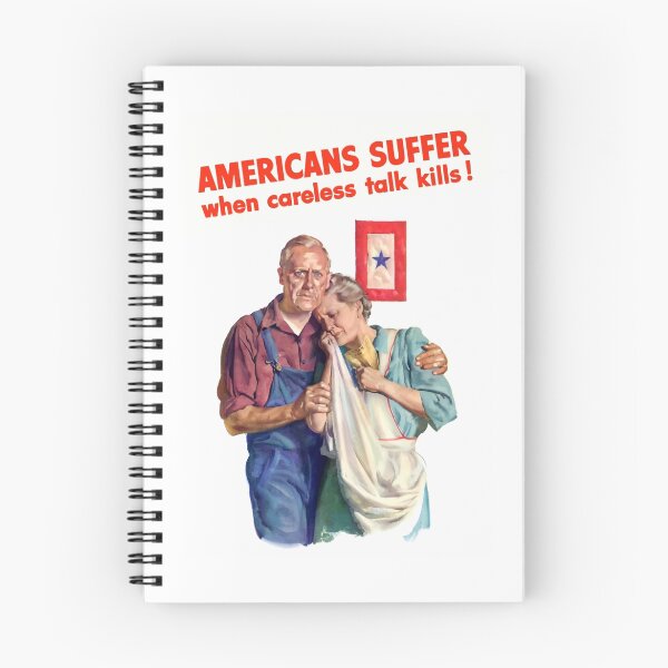 Item preview, Americans Suffer When Careless Talk Kills - WW2 designed and sold by warishellstore.