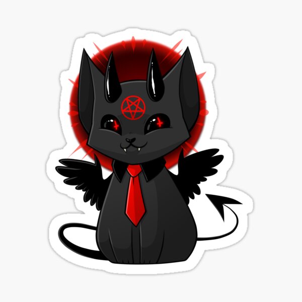  Lucifur Sticker For Sale By Entropikuro Redbubble