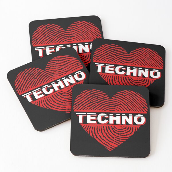 Item preview, Heart for techno music, love designed and sold by shurikaner.