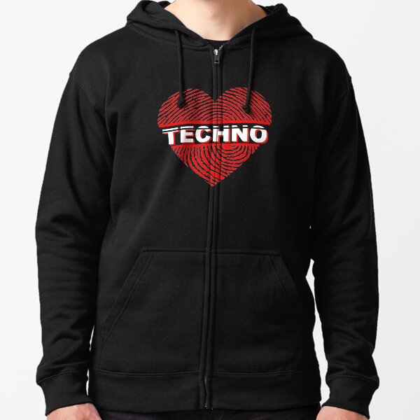 I Love Techno Hoodies Sweatshirts for Sale Redbubble