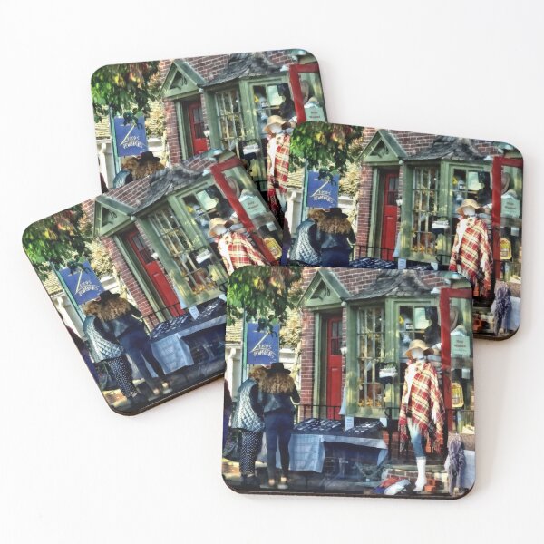 Item preview, New Hope PA - Shopping Along Main Street designed and sold by Susan Savad.