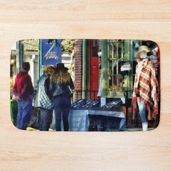 Item preview, New Hope PA - Shopping Along Main Street designed and sold by Susan Savad.