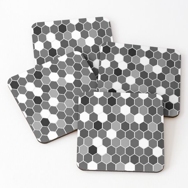 Item preview, BLACK-WHITE HONEYCOMB ABSTRACT PATTERN, designed and sold by sharlesart.