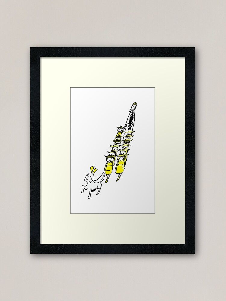 Alternate view of 12 Little Girls Framed Art Print