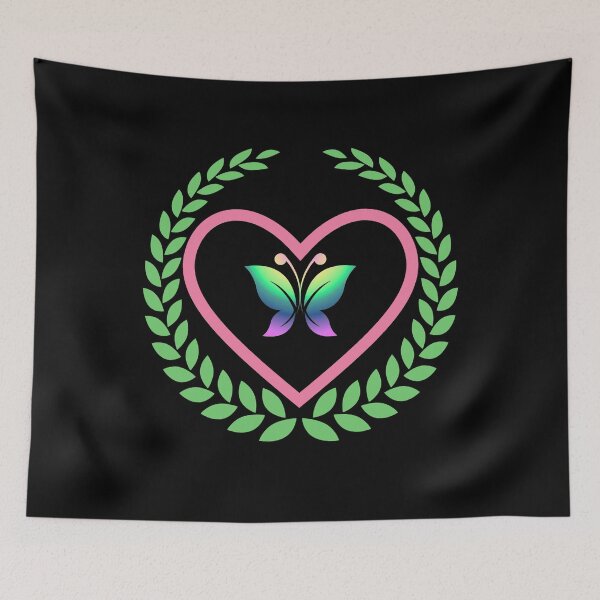 Item preview, Heart butterfly laurel wreath designed and sold by BiZepsM0.