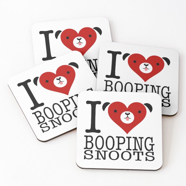 Item preview, I Love Booping Snoots - Funny Gift Ideas for Dog Lovers designed and sold by traciwithani.