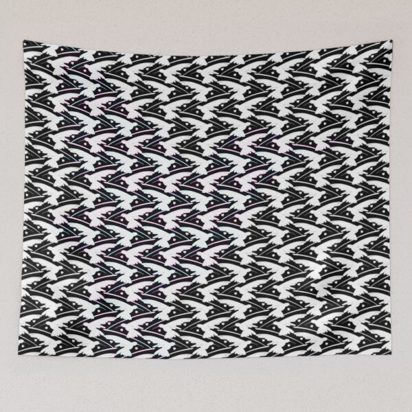 Item preview, Flocking Hummingbird Hearts - Hidden Silhouette designed and sold by weavernap.