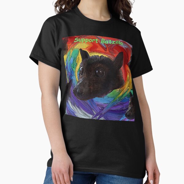 Vista previa del artículo con la obra «Batzilla - Murciélagos arcoiris Apoya a Batzilla», diseñado y vendido por batzilla.