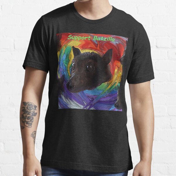 Batzilla - Rainbow Bats Support Batzilla Essential T-Shirt
