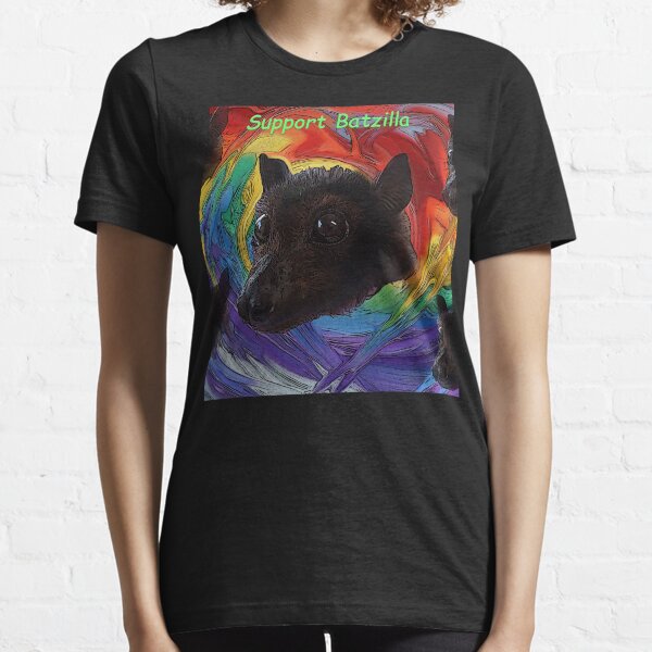 Batzilla - Rainbow Bats Support Batzilla Essential T-Shirt