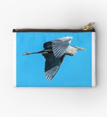 Great Blue Heron Zipper Pouch