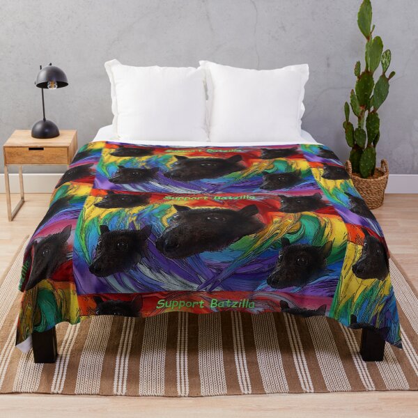 Vista previa del artículo con la obra «Batzilla - Murciélagos arcoiris Apoya a Batzilla», diseñado y vendido por batzilla.