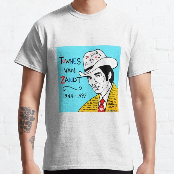 Townes van Zandt Pop Folk Art Classic T-Shirt