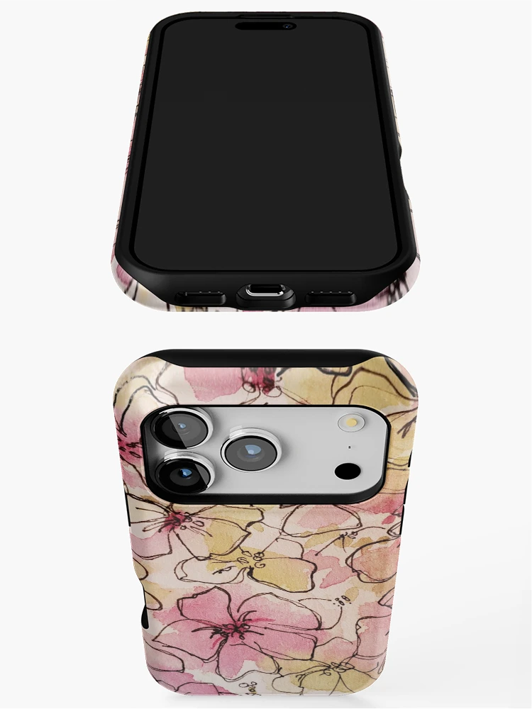 Thumbnail 3 of 4, iPhone Case, Hydrangea designed and sold by Reneesodyssey.