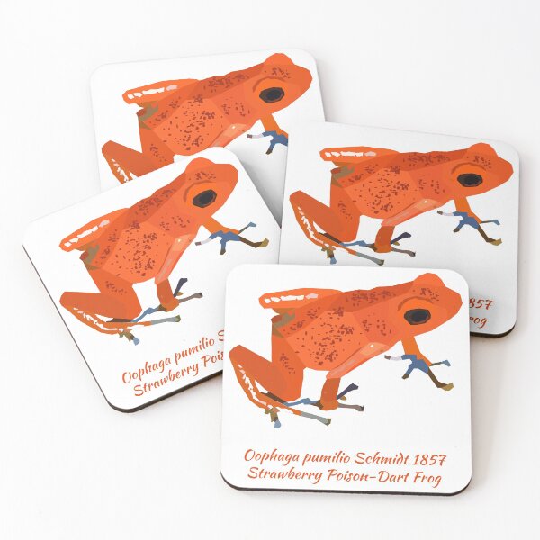 Item preview, Strawberry Poison Dart Frog Portrait designed and sold by Bug & Brush.