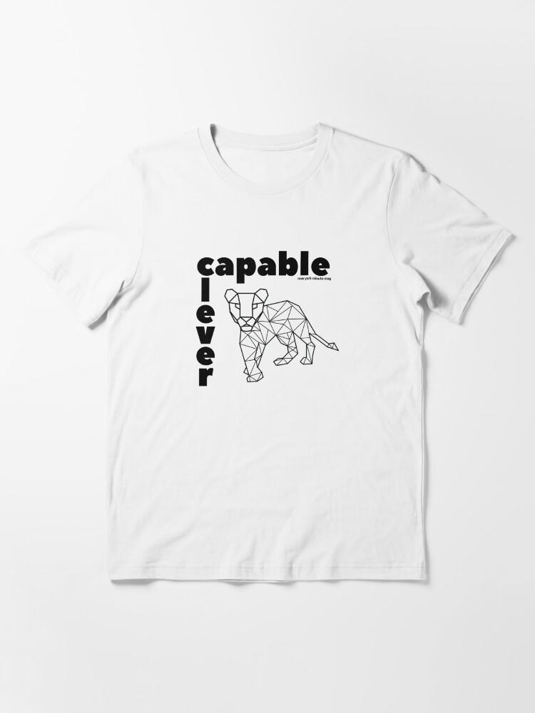 Alternate view of Capable and Clever Essential T-Shirt
