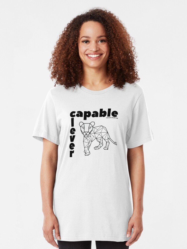 Alternate view of Capable and Clever Slim Fit T-Shirt