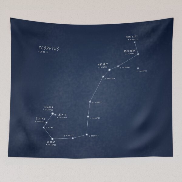 Item preview, Scorpius constellation star map designed and sold by KMA Home Design.
