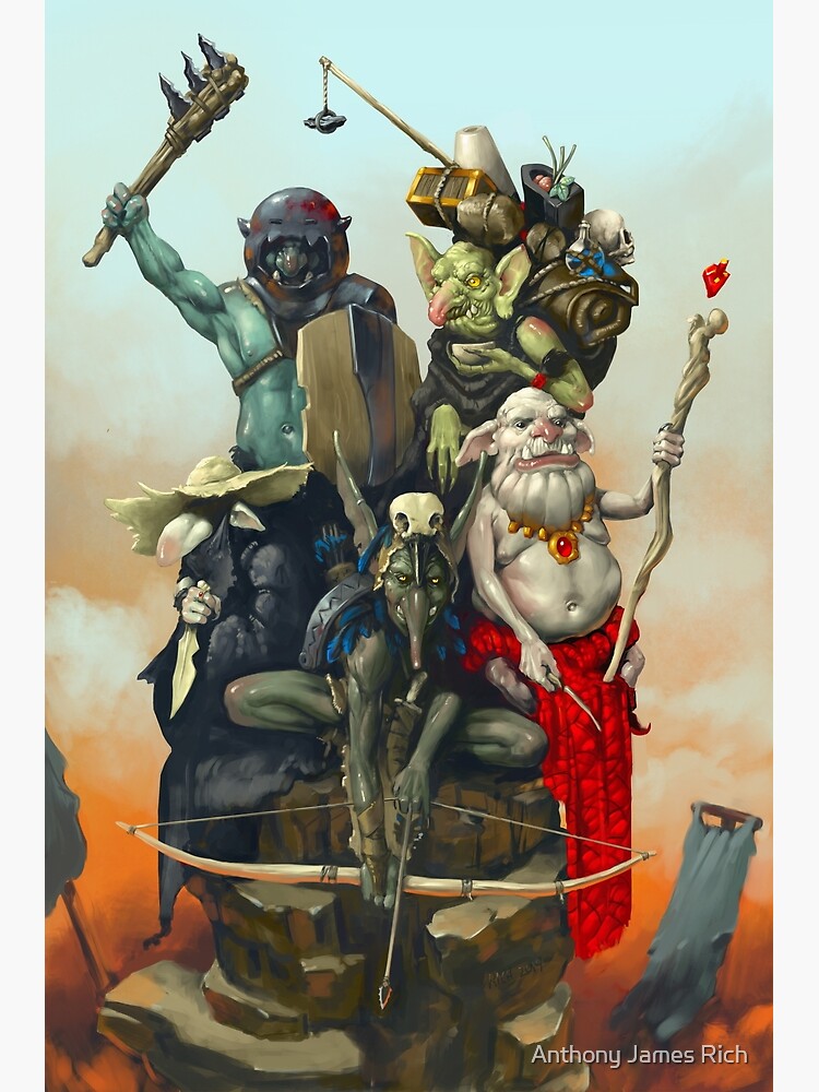 Goblin Adventuring Party | Digital Illustration by AJRart