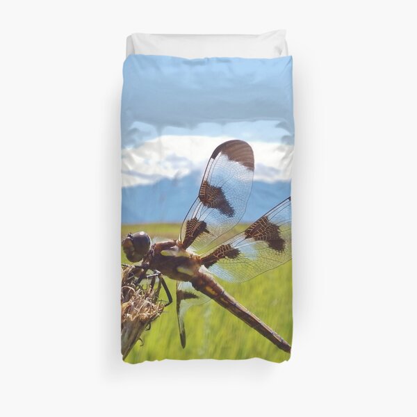 Black & White Dragonfly Duvet Cover