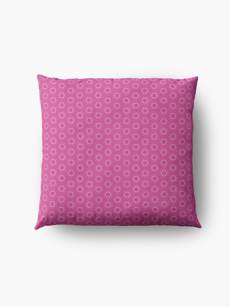 Alternate view of Pink Pyrite Pattern Design Floor Pillow